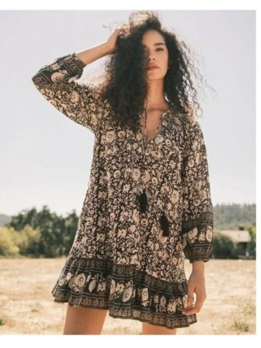 Cleobella Elly Mini Dress in Tripura Block Print Size Small